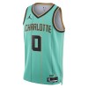 Canotte Uomo Charlotte Hornets Miles Bridges Jordan 2024-25 City Edition Teal Swingman
